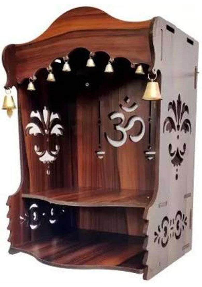 ETHNIC WALL ART TEMPLE 105 DRK Engineered Wood Home Temple(Height 40 Pre-assembled) - Indya