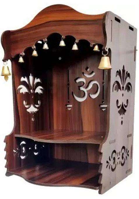 ETHNIC WALL ART TEMPLE 105 DRK Engineered Wood Home Temple(Height 40 Pre-assembled)