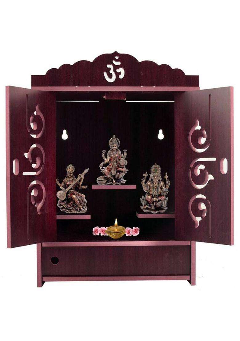 Nexat Solid Wood Home Temple(Height 43 DIY(Do-It-Yourself)) - Indya