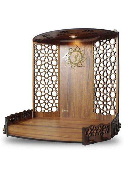 Heartily Bappa Mandir Engineered Wood Home Temple(Height 42 DIY(Do-It-Yourself))