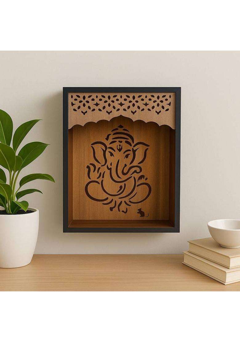 har ghar khushi Engineered Wood Home Temple(Height 60 Pre-assembled) - Indya