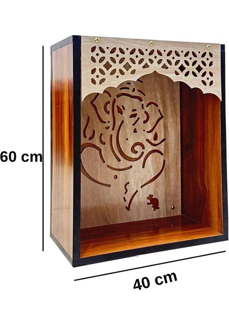 har ghar khushi Engineered Wood Home Temple(Height 60 Pre-assembled) - Indya