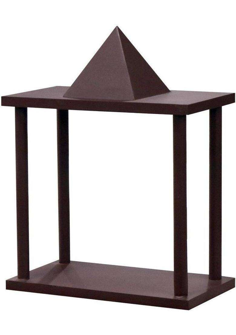 Furniza Traditional MDF Wooden Temple with Shikhara Top Compact Open Pooja Mandir Engineered Wood Home Temple(Height 34.5 Pre-assembled) - Indya