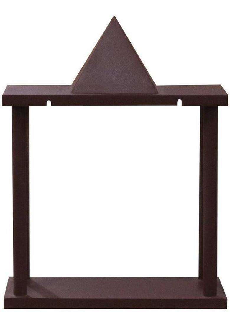Furniza Traditional MDF Wooden Temple with Shikhara Top Compact Open Pooja Mandir Engineered Wood Home Temple(Height 34.5 Pre-assembled) - Indya