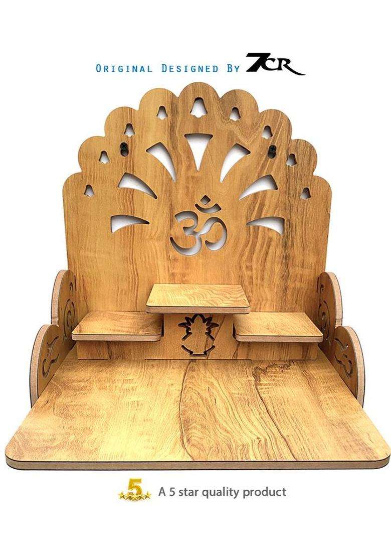 Flipkart Perfect Homes Studio Perfect 3 Step Temple (MG) Engineered Wood Home Temple(Height 29 DIY(Do-It-Yourself)) - Indya