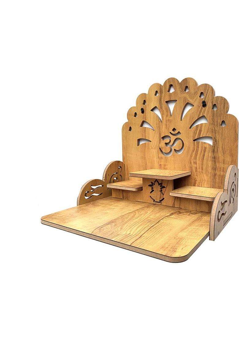 Flipkart Perfect Homes Studio Perfect 3 Step Temple (MG) Engineered Wood Home Temple(Height 29 DIY(Do-It-Yourself)) - Indya