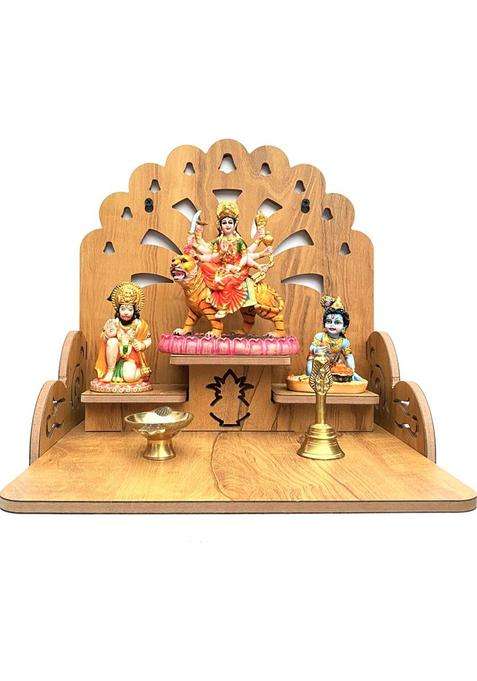 Flipkart Perfect Homes Studio Perfect 3 Step Temple (MG) Engineered Wood Home Temple(Height 29 DIY(Do-It-Yourself))