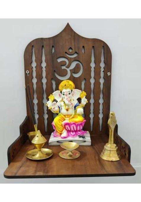 SRM Premium Wooden Temple For Home Office Decor50 Engineered Wood Home Temple(Height 23 DIY(Do-It-Yourself))