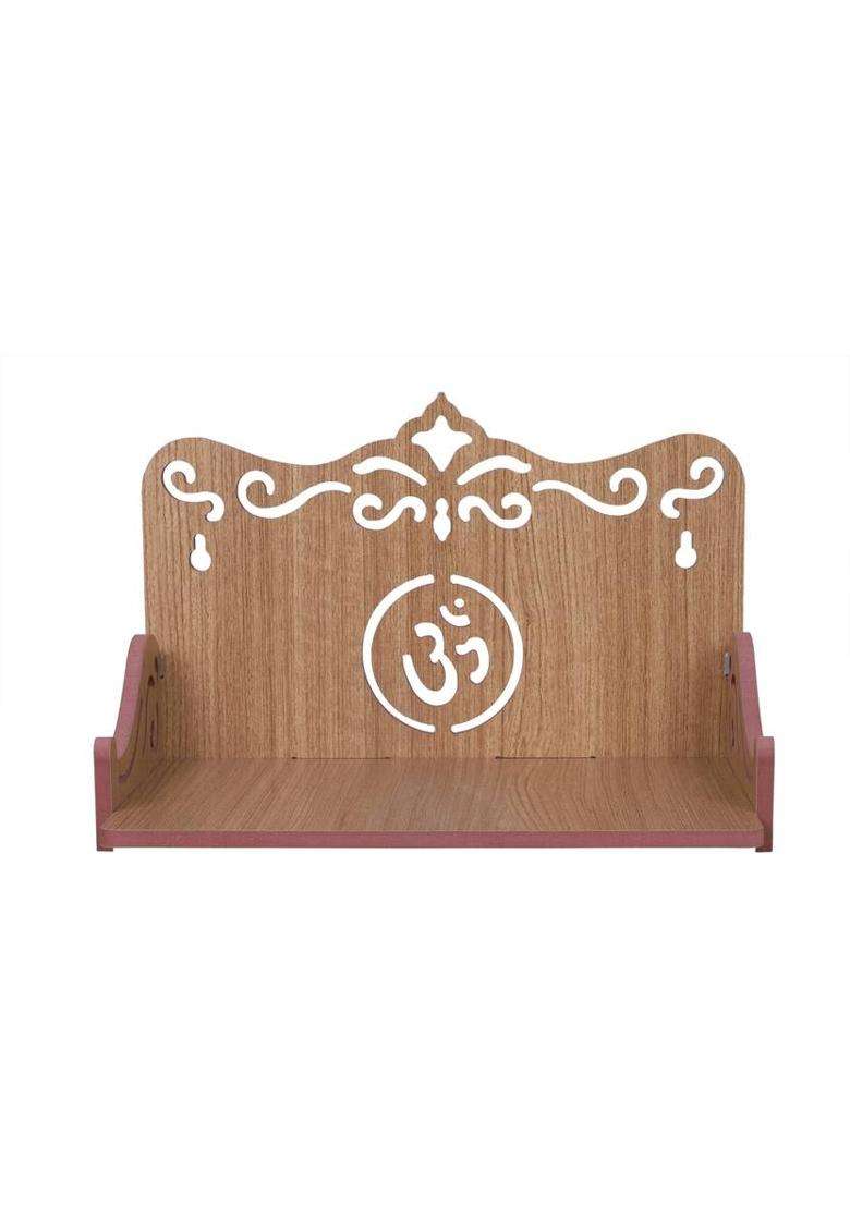 ISHANI Handcrafted Wooden Home Temple for Daily Worship like Home office Shop 390 Engineered Wood Home Temple(Height 20.32 DIY(Do-It-Yourself)) - Indya