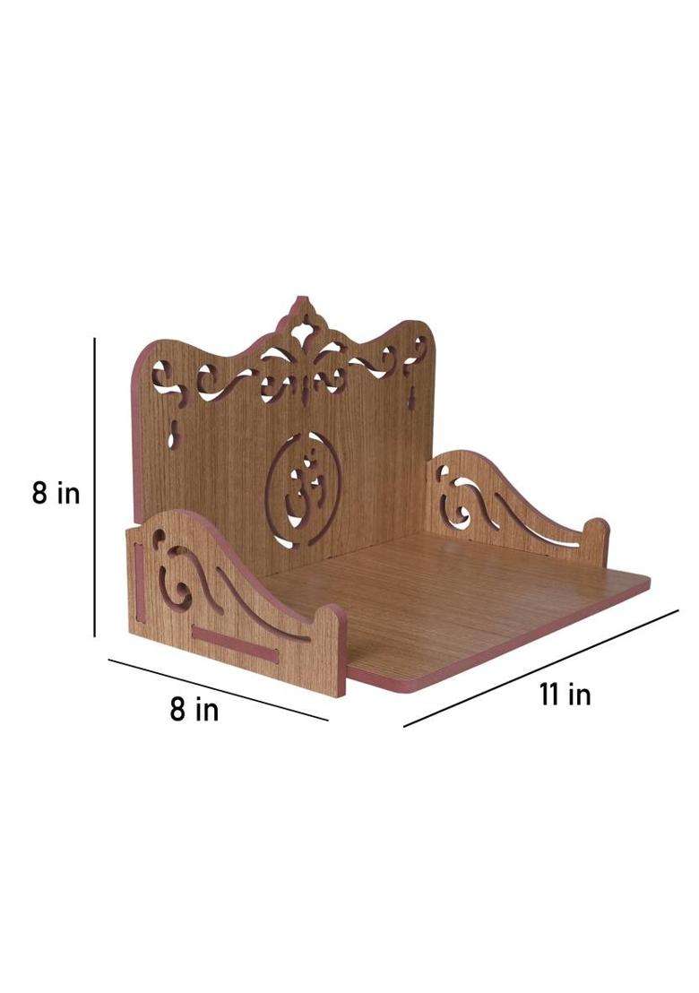 ISHANI Handcrafted Wooden Home Temple for Daily Worship like Home office Shop 390 Engineered Wood Home Temple(Height 20.32 DIY(Do-It-Yourself)) - Indya