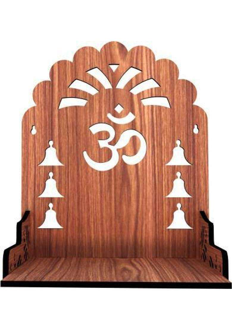 SRM Premium Wooden Temple For Home Office Decor27 Engineered Wood Home Temple(Height 23 DIY(Do-It-Yourself)) - Indya