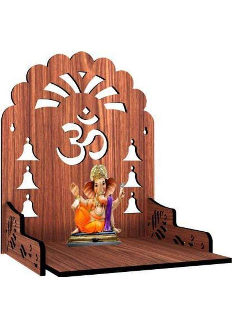 SRM Premium Wooden Temple For Home Office Decor27 Engineered Wood Home Temple(Height 23 DIY(Do-It-Yourself)) - Indya