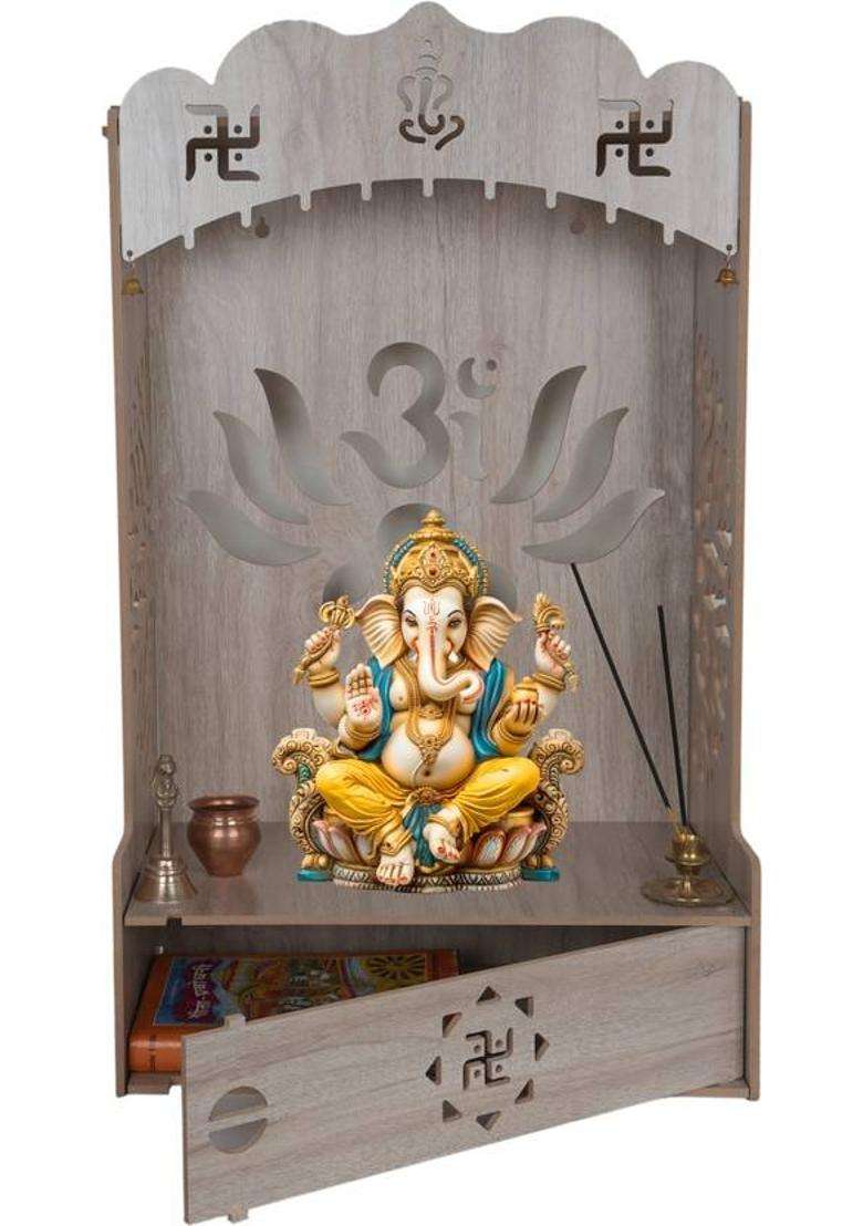 JrWall ART Home Temple Engineered Wood Home Temple(Height 60.96 DIY(Do-It-Yourself)) - Indya