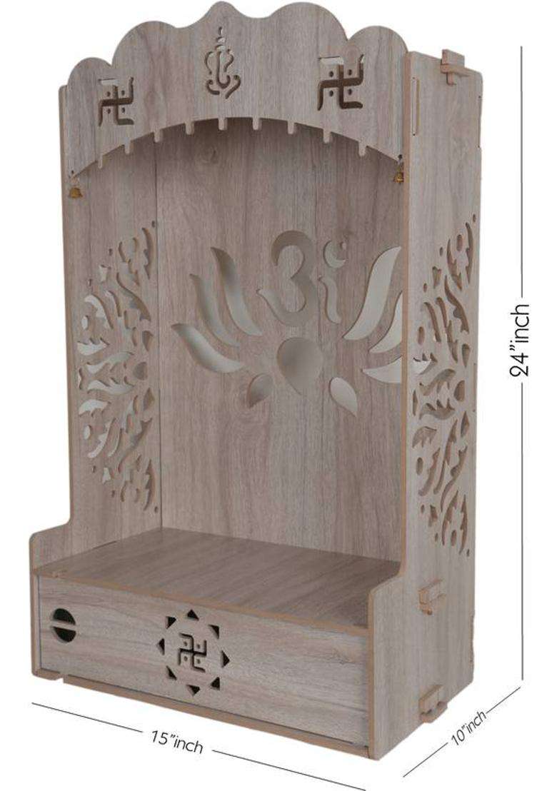JrWall ART Home Temple Engineered Wood Home Temple(Height 60.96 DIY(Do-It-Yourself)) - Indya