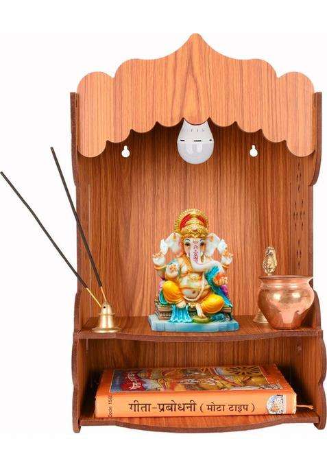 PIPLYA ENTERPRISES Home Temple Engineered Wood Home Temple(Height 35.5 DIY(Do-It-Yourself))
