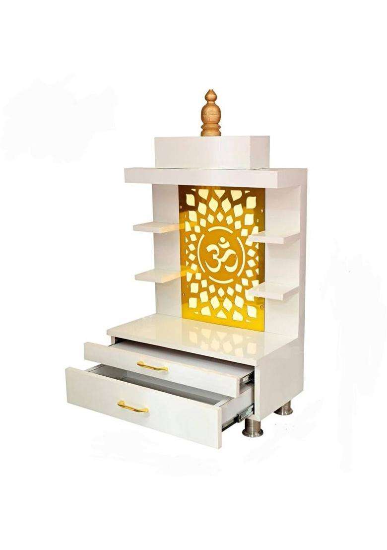 artofindia ART-84 Solid Wood Home Temple(Height 100 Pre-assembled) - Indya