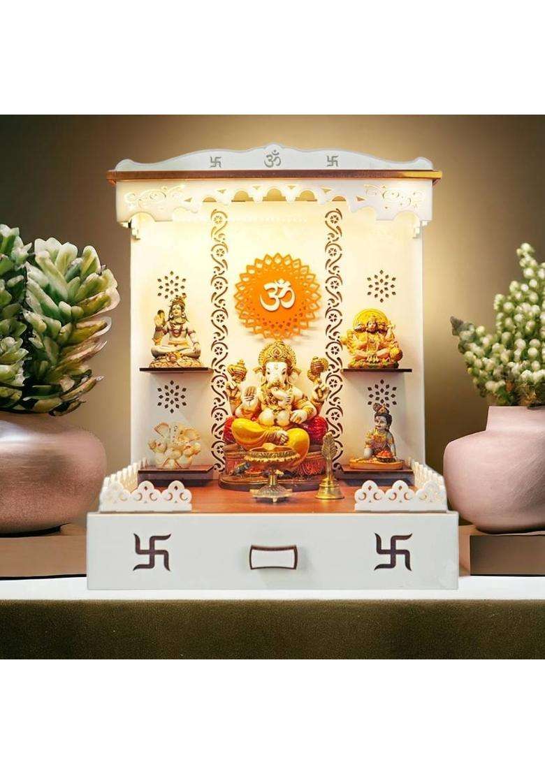 7CR Premium Temple Engineered Wood Home Temple(Height 50.8 Pre-assembled) - Indya