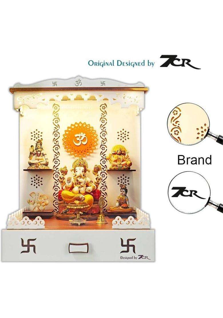 7CR Premium Temple Engineered Wood Home Temple(Height 50.8 Pre-assembled) - Indya