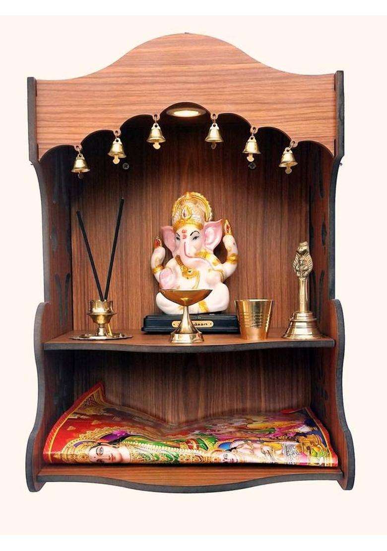 Teakwood TMPL016GNENA Engineered Wood Home Temple(Height 34 DIY(Do-It-Yourself)) - Indya