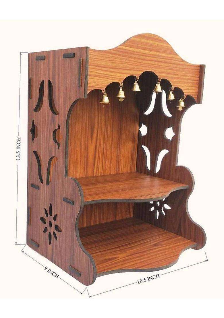 Teakwood TMPL016GNENA Engineered Wood Home Temple(Height 34 DIY(Do-It-Yourself)) - Indya