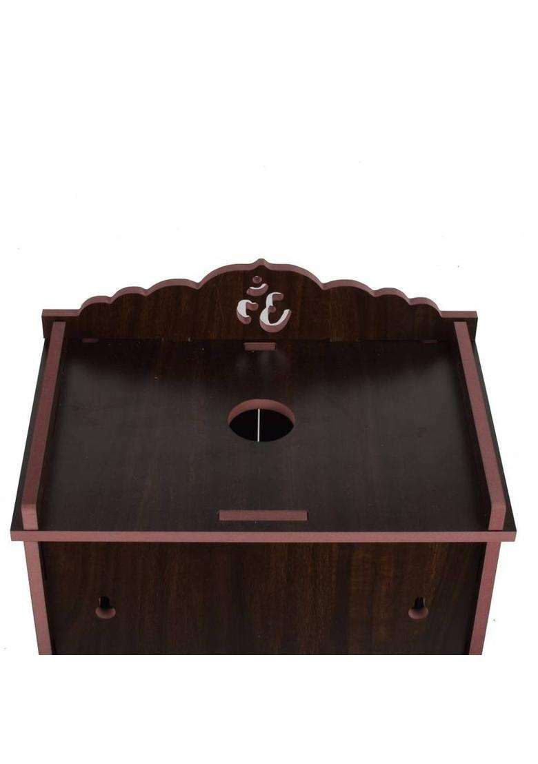 HIOLTY WoodenTemple for HomeHandmade TempleTemplePuja mandirMandapamtemple Engineered Wood Solid Wood Home Temple(Height 43 DIY(Do-It-Yourself)) - Indya