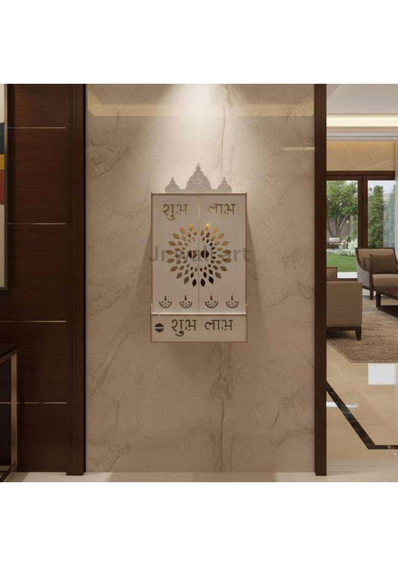JrWall ART Home Temple Engineered Wood Home Temple(Height 60.96 DIY(Do-It-Yourself)) - Indya