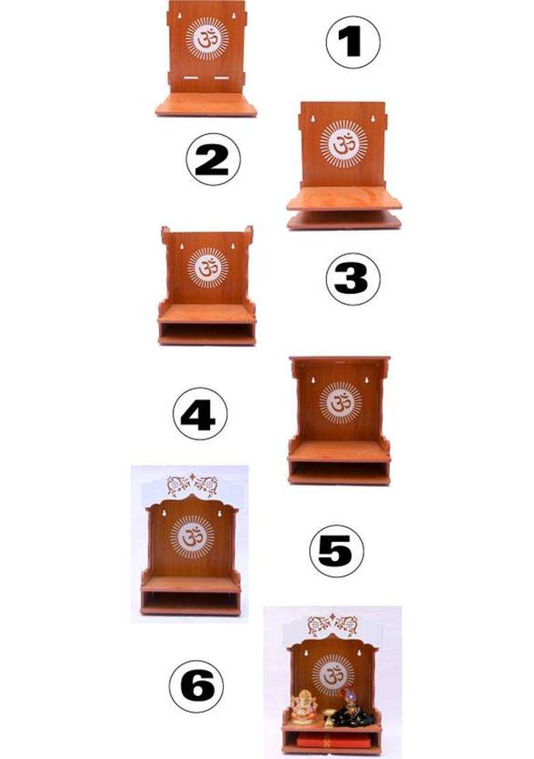 Rudrax Engineered Wood Home Temple(Height 40 DIY(Do-It-Yourself)) - Indya