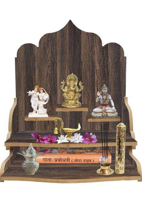 Pushpanjaliarts Engineered Wood Home Temple(Height 23 DIY(Do-It-Yourself))
