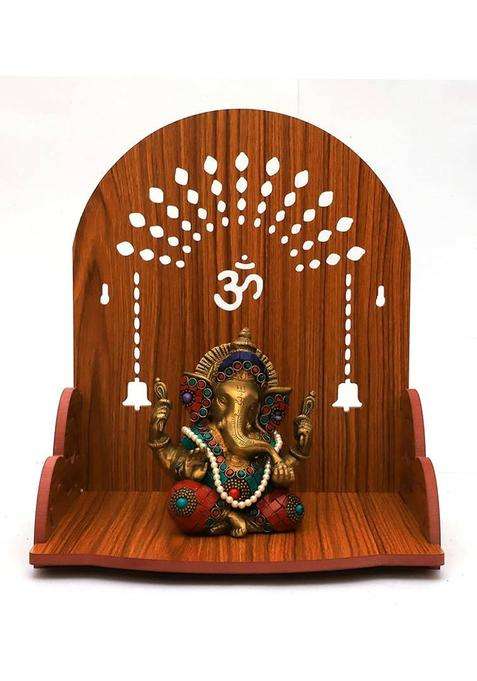 SRM Premium Wooden Temple For Home Office Decor28 Engineered Wood Home Temple(Height 23 DIY(Do-It-Yourself))