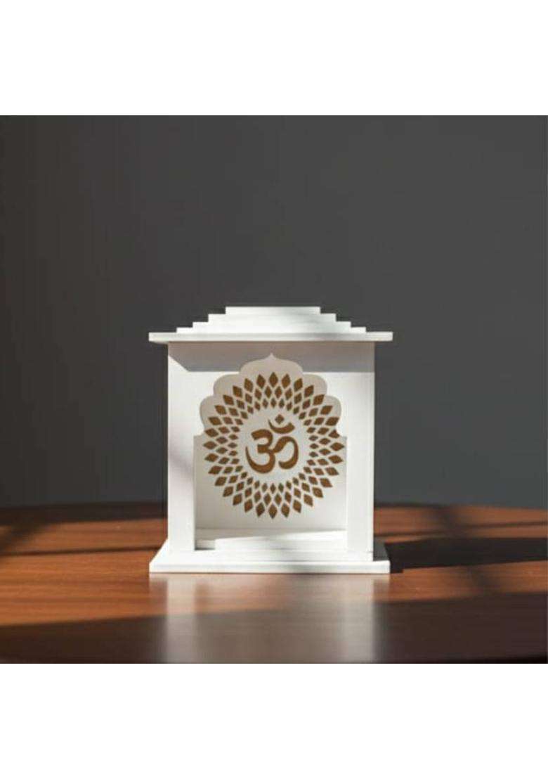 BYSUN Premium Acrylic Temple for Pooja Room Car dashboard study Table Acrylic Home Temple(Height 11 Pre-assembled) - Indya