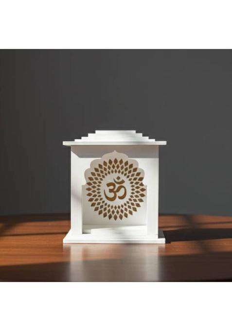 BYSUN Premium Acrylic Temple for Pooja Room Car dashboard study Table Acrylic Home Temple(Height 11 Pre-assembled)