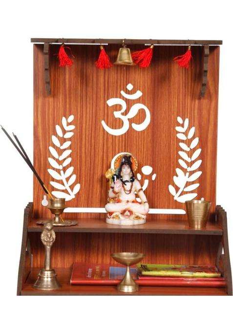 Flipkart Perfect Homes Studio Handmade Beautiful Wooden Home and Office Temple/Pooja Mandir Engineered Wood Home Temple(Height 38 DIY(Do-It-Yourself))