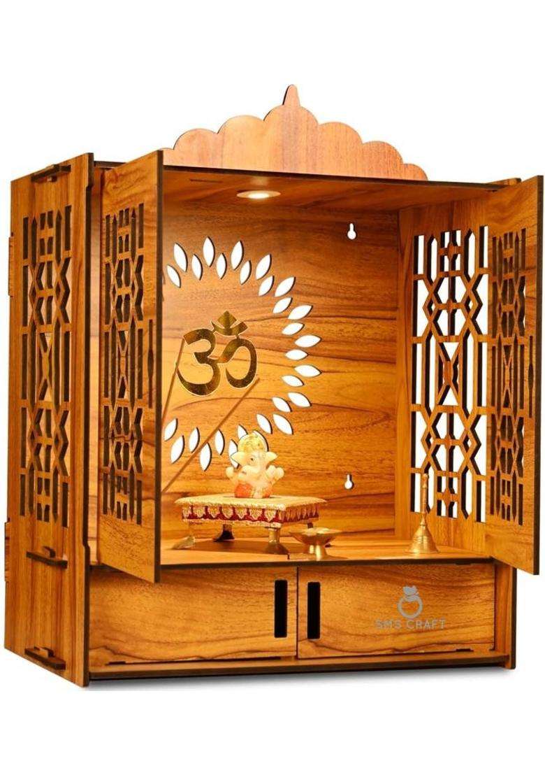 PPJ CRAFT Engineered Wood Home Temple(Height 55.5 DIY(Do-It-Yourself)) - Indya