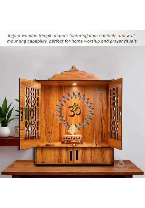 PPJ CRAFT Engineered Wood Home Temple(Height 55.5 DIY(Do-It-Yourself))