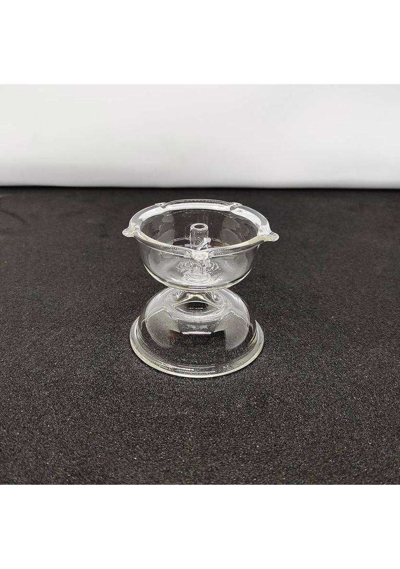 Sidhhi Glass Table Diya Set(Height 15 inch) - Indya