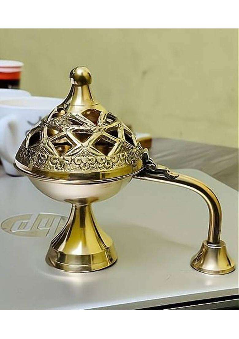 GOOD LUCK HANDICRAFTS Brass Table Diya(Height 6 inch) - Indya