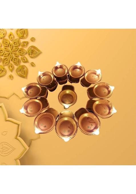 SHUBHDEEP Decorative Plastic Diya for Pooja Festivals & Home Decoration Plastic Table Diya(Height 3 inch)
