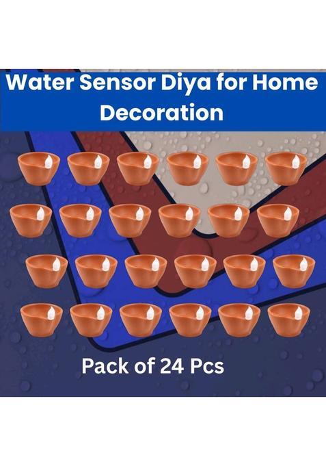 Guggu b Plastic (Pack of 24) Table Diya Set(Height 2 inch)