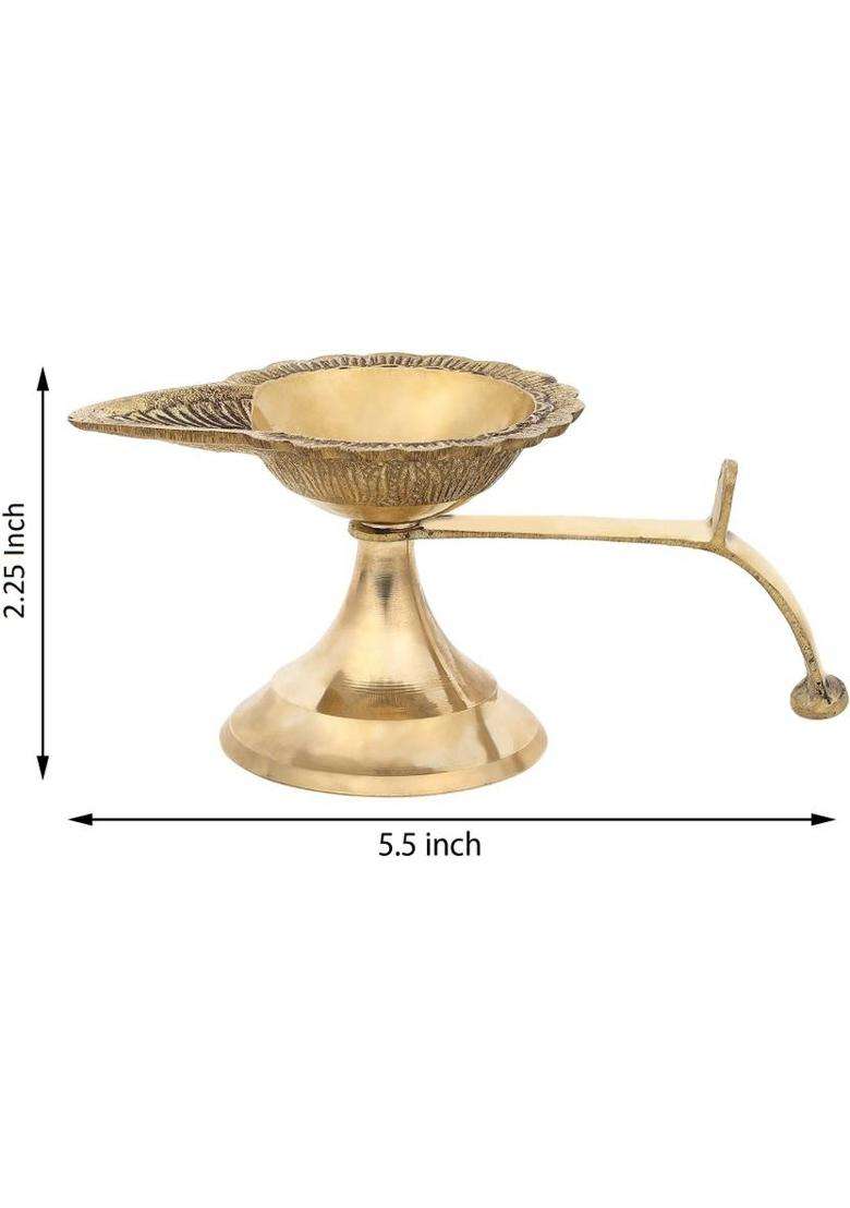DOKCHAN Brass Table Diya(Height 2.25 inch) - Indya