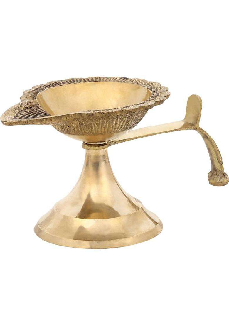 DOKCHAN Brass Table Diya(Height 2.25 inch) - Indya