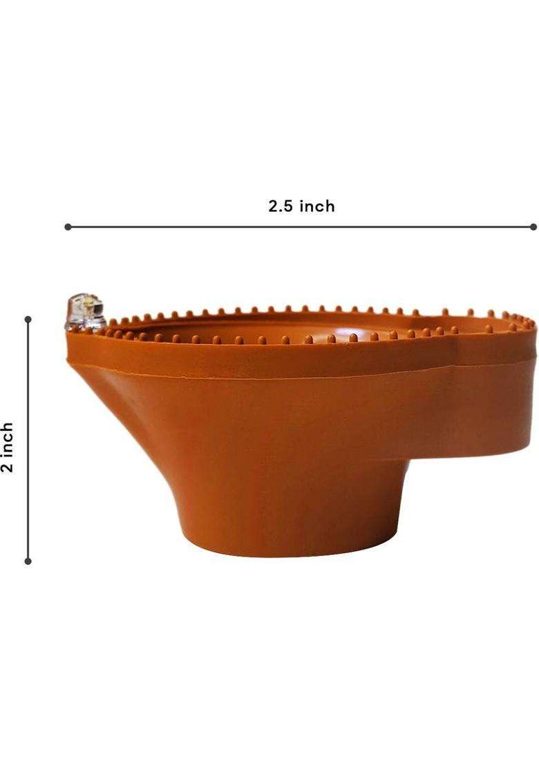 Kidswsie Plastic (Pack of 24) Table Diya Set(Height 2 inch) - Indya