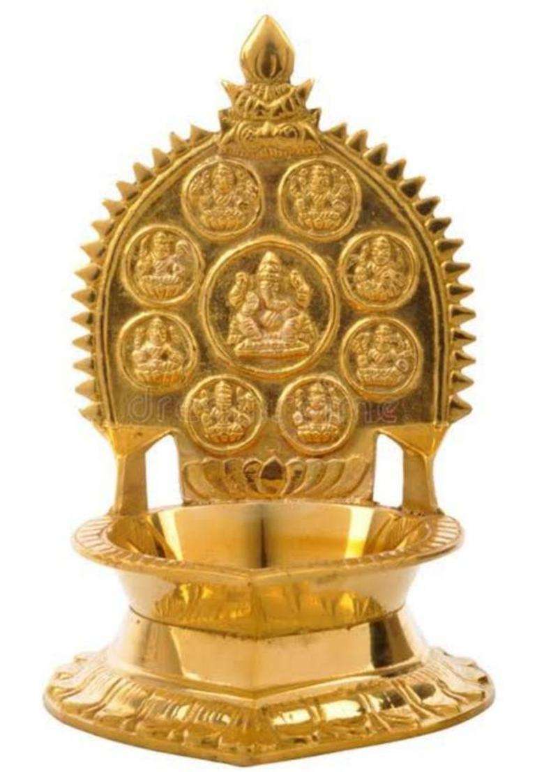 Magics Max Brass (Pack of 2) Table Diya Set(Height 4 inch) - Indya