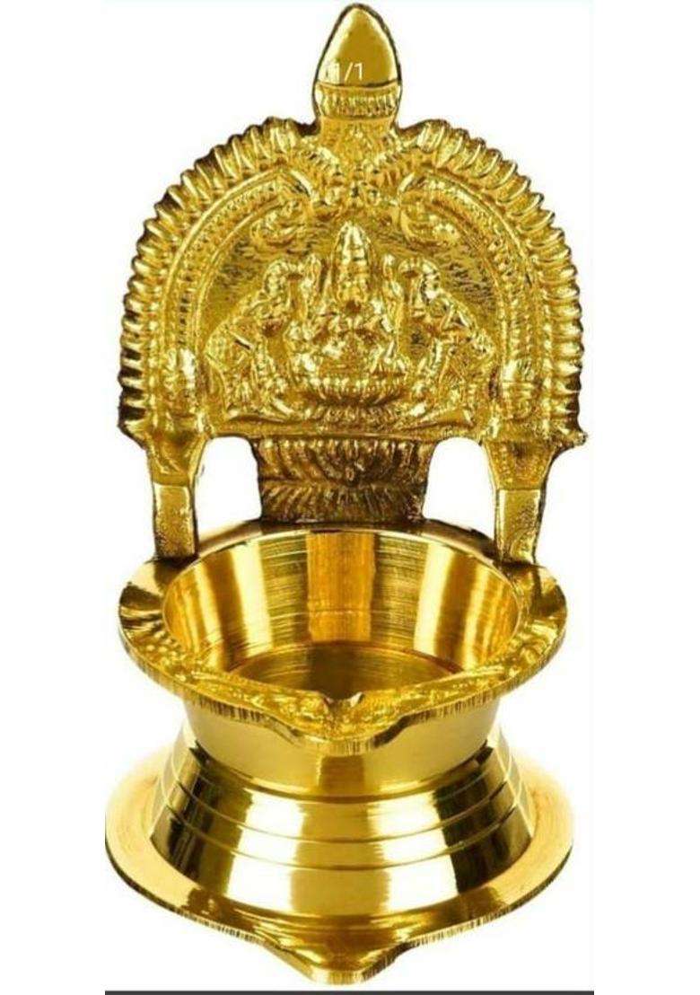 Magics Max Brass (Pack of 2) Table Diya Set(Height 4 inch) - Indya