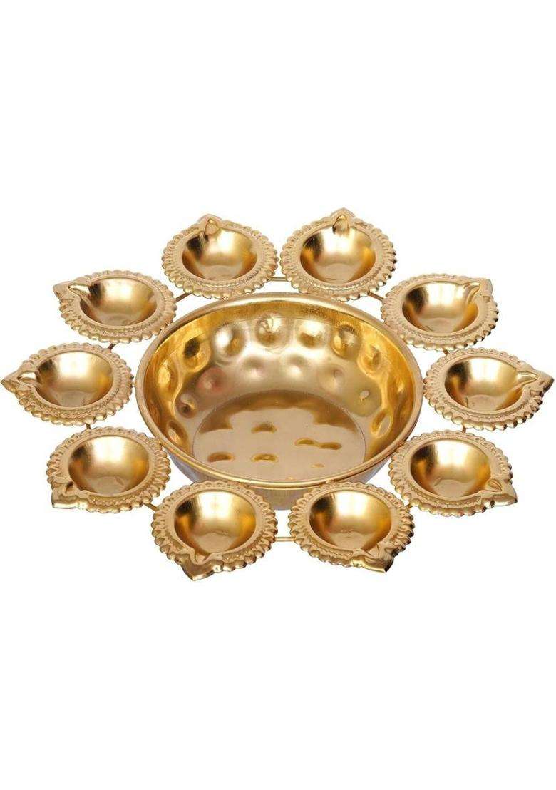 ZUNISHOP Iron Table Diya(Height 10 inch) - Indya