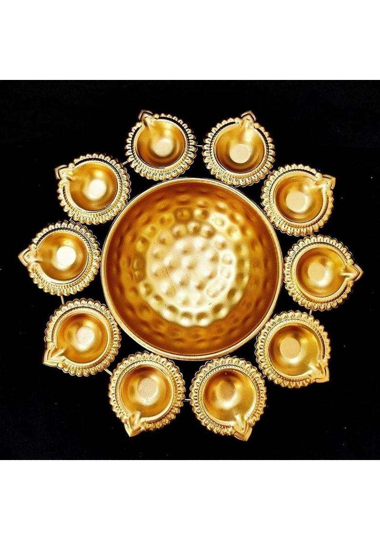 ZUNISHOP Iron Table Diya(Height 10 inch) - Indya