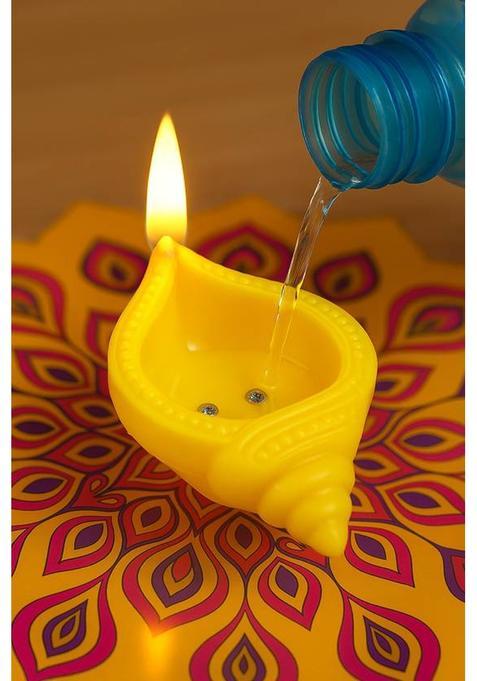 GROWSTUDENT Plastic (Pack of 12) Table Diya Set(Height 3 inch)