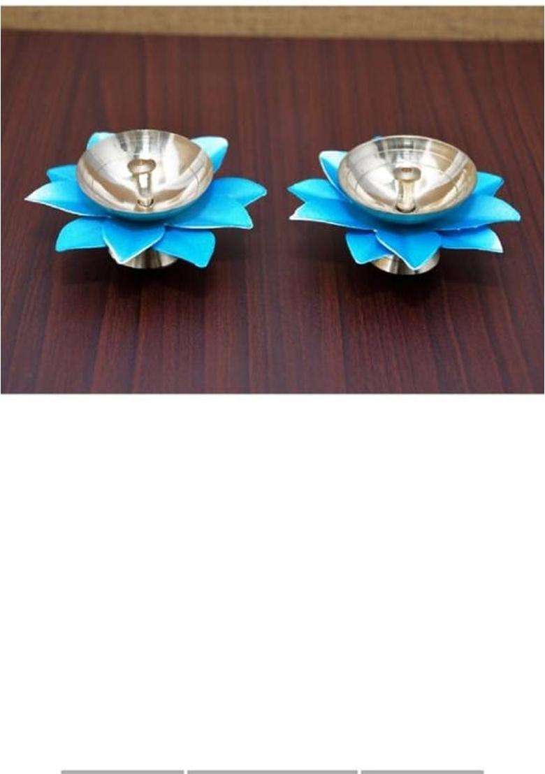 Ashamohar Brass (Pack of 2) Hanging Diya(Height 3.5 inch) - Indya