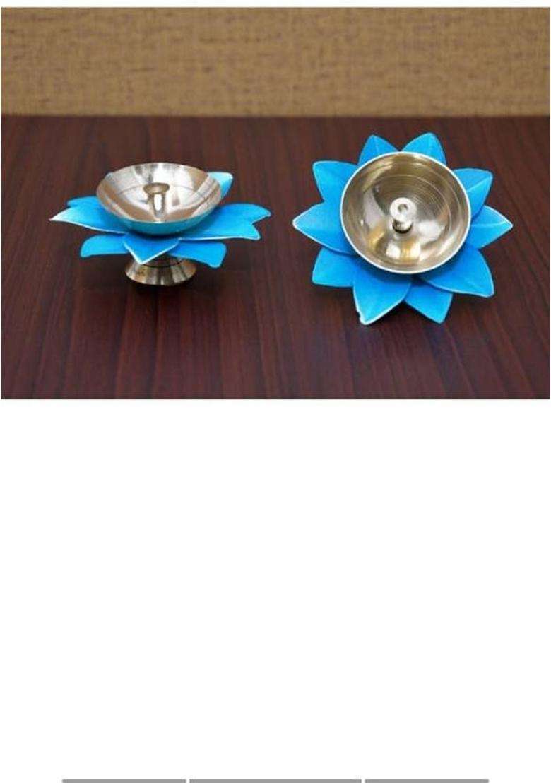 Ashamohar Brass (Pack of 2) Hanging Diya(Height 3.5 inch) - Indya