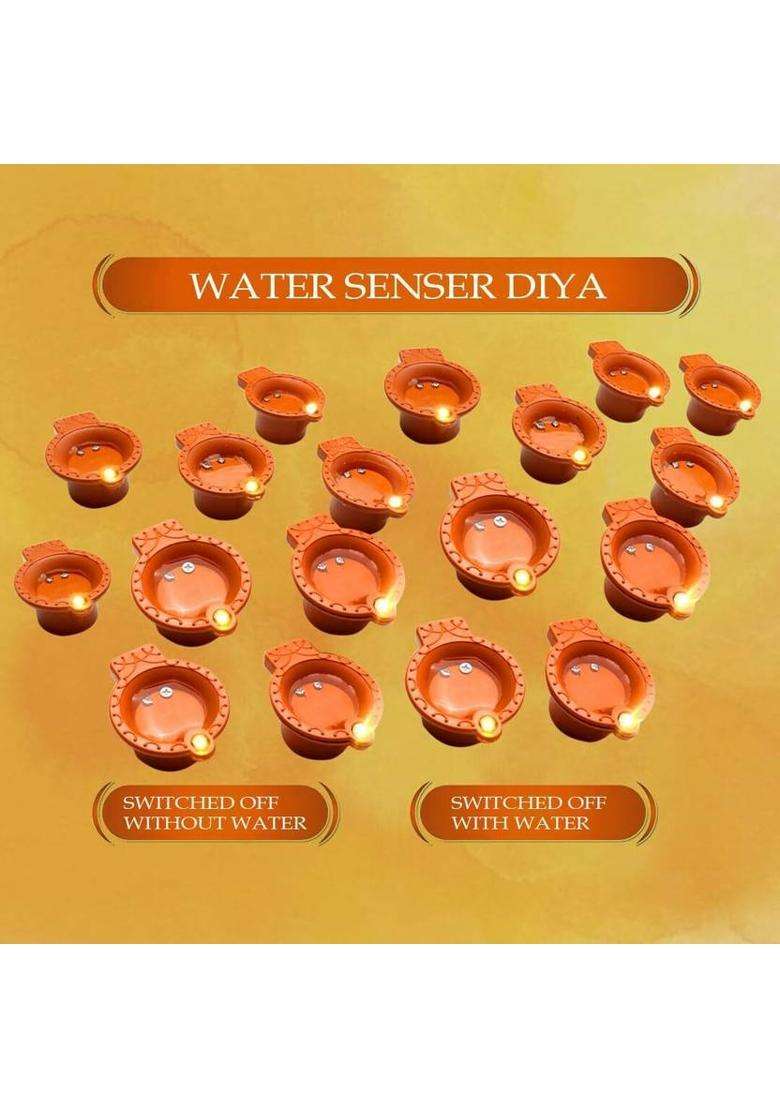 ZURU BUNCH Plastic (Pack of 12) Table Diya Set(Height 1.1 inch) - Indya