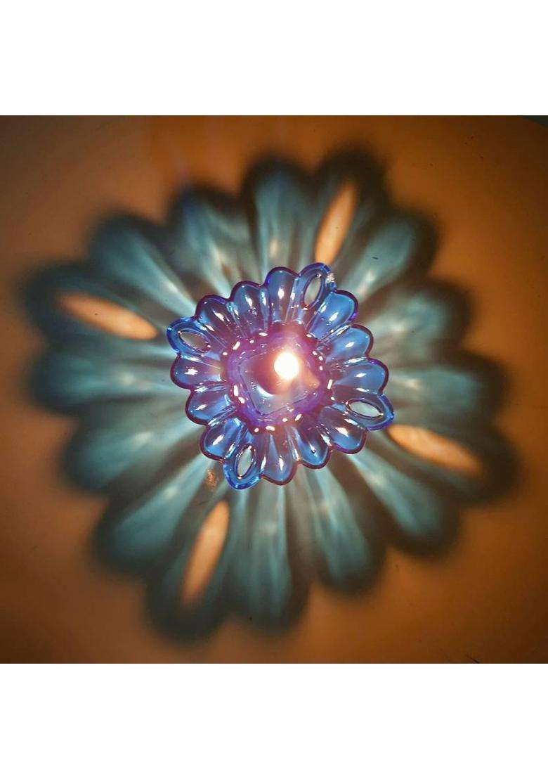 kichenkraft Diya 12 Pis Set Plastic (Pack of 12) Table Diya Set(Height 2 inch) - Indya